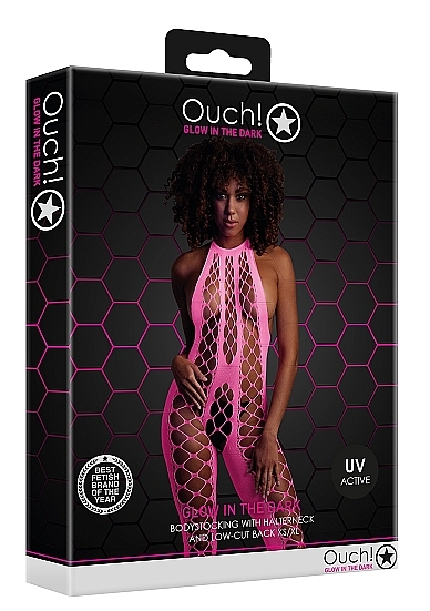 Ouch!! Neon Bodystocking with Halterneck - Image 2