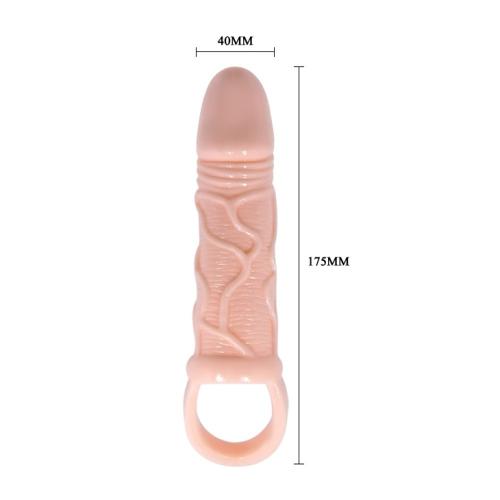 Προέκταση Πέους με Δόνηση - Penis Extended Sleeve Flesh - Image 2