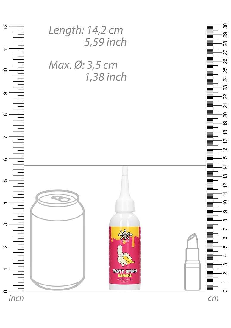 Φαγώσιμο Λιπαντικό Cumface Tasty Sperm 80 ml- Banana - Image 4