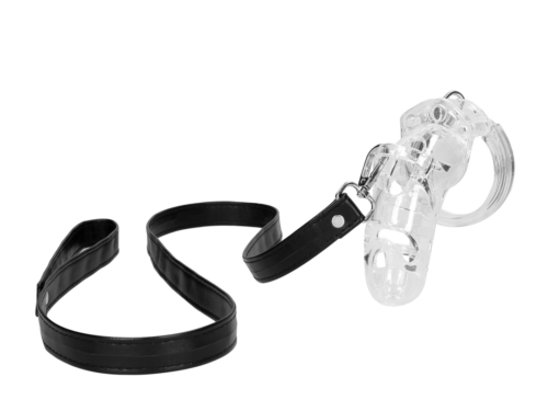Δερμάτινο Κολάρο ManCage Leash - Black