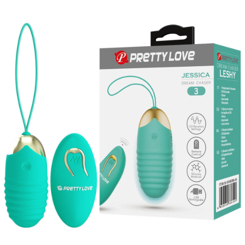 Δονητικό Αυγό με Τηλεχειριστήριο - Pretty Love Jessica Green - Image 6