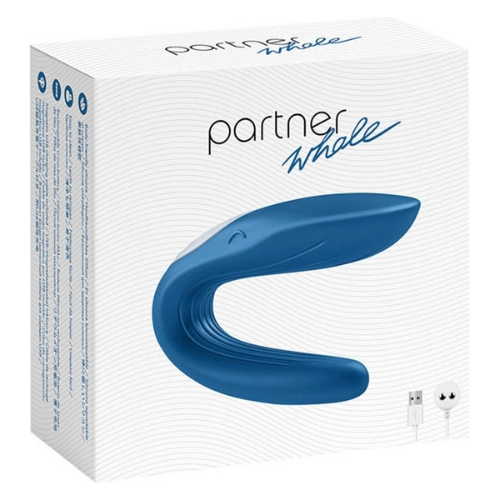 Δονητής Για Ζευγάρια Satisfyer Double Whale Blue - Image 5