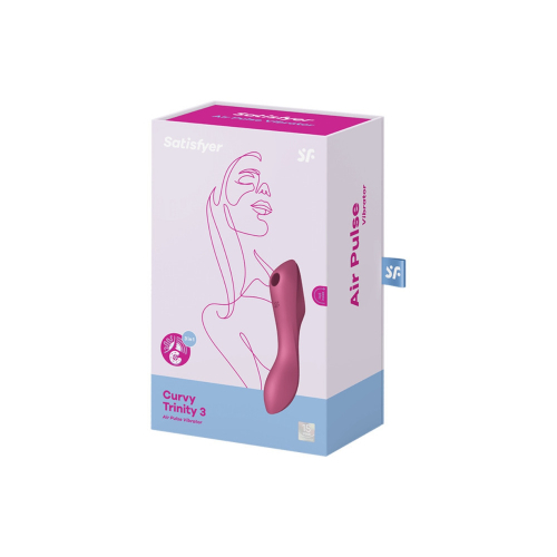 Δονητής Κλειτορίδας και Σημείου G -Satisfyer Insertable Air Pulse Vibrator -Curvy Trinity 3 - Image 5