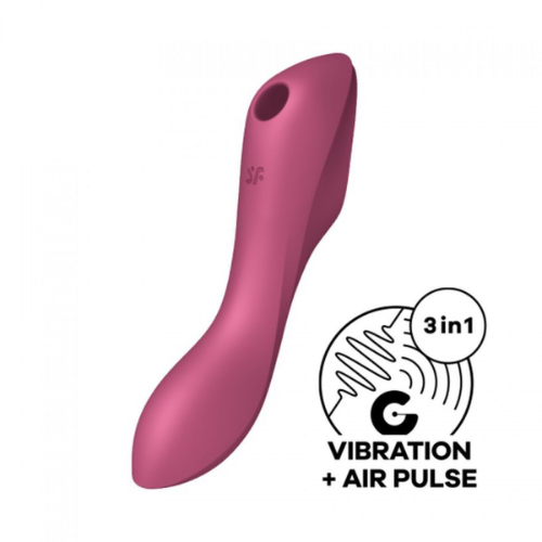 Δονητής Κλειτορίδας και Σημείου G -Satisfyer Insertable Air Pulse Vibrator -Curvy Trinity 3 - Image 3