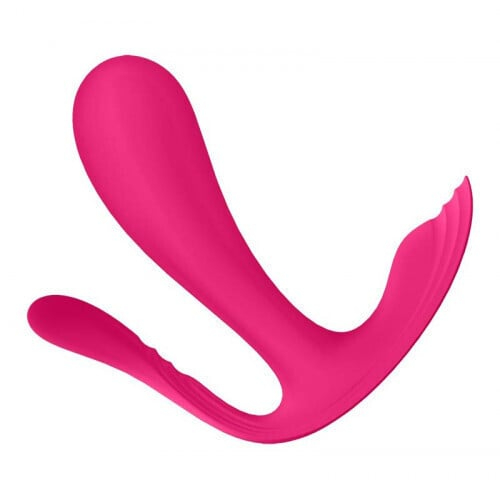 Πρωκτικός Και Κολπικός Δονητής Εσωρούχου - Satisfyer με App Pink - Image 2