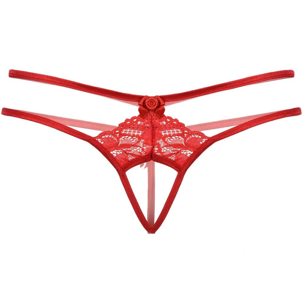 Κόκκινο String Με Άνοιγμα One Size SOFTLINE - Image 3