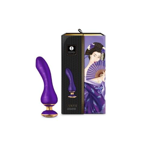 Premium Δονητής 18,5cm Shunga Sanya g-spot Μωβ - Image 2
