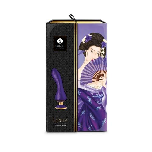 Premium Δονητής 18,5cm Shunga Sanya g-spot Μωβ - Image 5