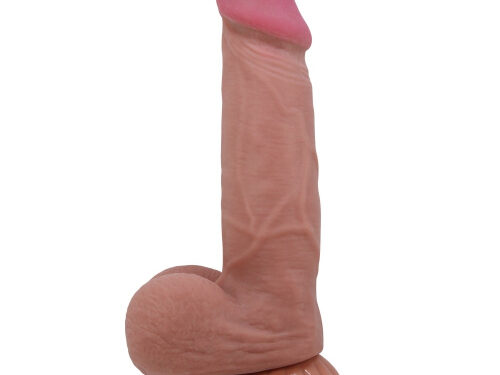 Ρεαλιστικό Dildo με Βεντούζα Sliding Skin 21cm Brown