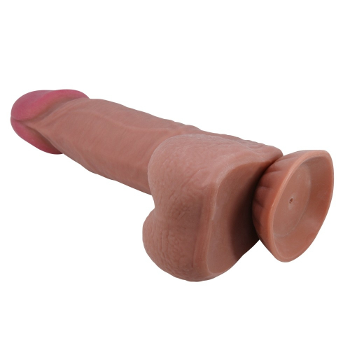 Ρεαλιστικό Dildo με Βεντούζα Sliding Skin 21cm Brown - Image 4
