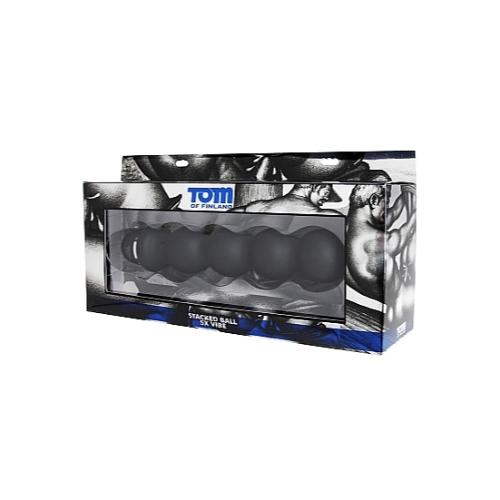 Πρωκτικός Δονητής 19 cm Stacked Ball - Textured Vibrator - Image 3