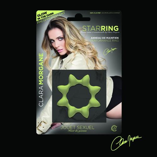 Φωσφοριζέ Δαχτυλίδι Πέους - Glow-in-the-dark star ring Clara Morgane