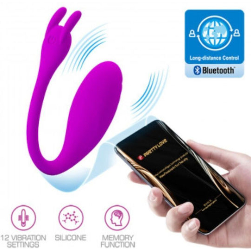 Δονητικό Αυγό με App - Pretty Love Catalina Remote Stimulator -Purple - Image 3